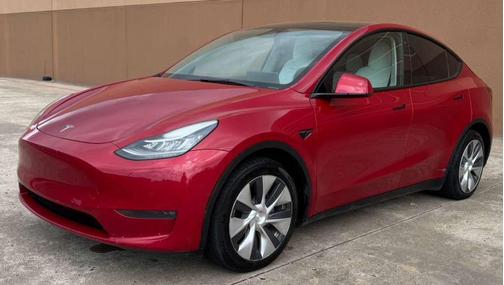 Red Multi-Coat 2021 Tesla Model Y Long Range Dual Motor All-Wheel Drive