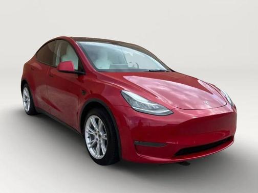 Red Multi-Coat 2021 Tesla Model Y Long Range Dual Motor All-Wheel Drive