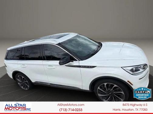 Pristine White Metallic Tri-Coat 2020 Lincoln Aviator Reserve AWD