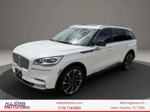 Pristine White Metallic Tri-Coat 2020 Lincoln Aviator Reserve AWD
