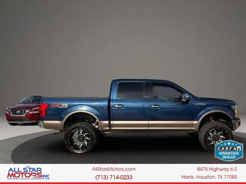 Blue 2019 Ford F-150 Lariat