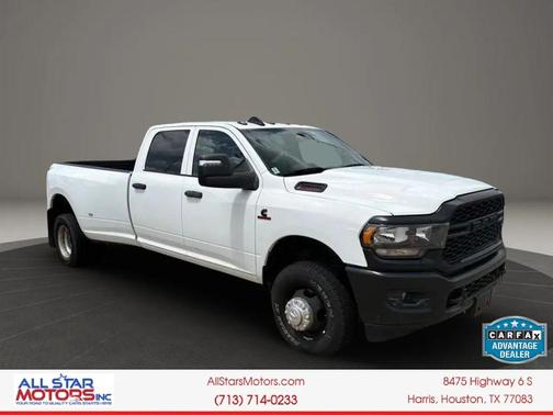 Bright White Clearcoat 2023 RAM 3500 Tradesman Crew Cab 4x4 8' Box
