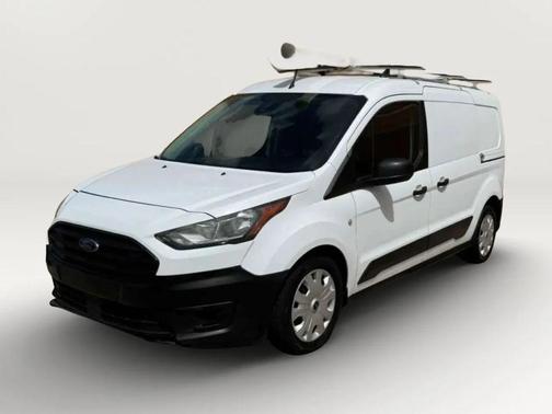 Frozen White 2020 Ford Transit Connect XL Cargo Van
