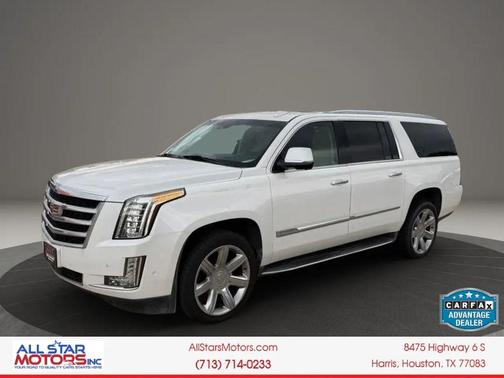 Crystal White Tricoat 2019 Cadillac Escalade ESV Sport