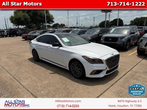 Casablanca White 2018 Genesis G80 3.3T Sport