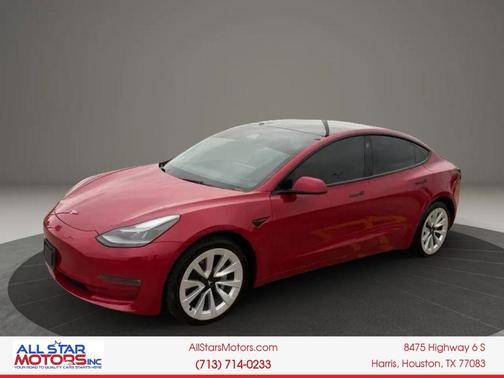 Red Multi-Coat 2022 Tesla Model 3 Long Range
