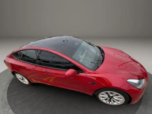 Red Multi-Coat 2022 Tesla Model 3 Long Range