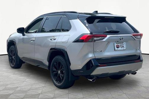Silver Sky Metallic/Midnight Black Metallic 2023 Toyota RAV4 Hybrid SE