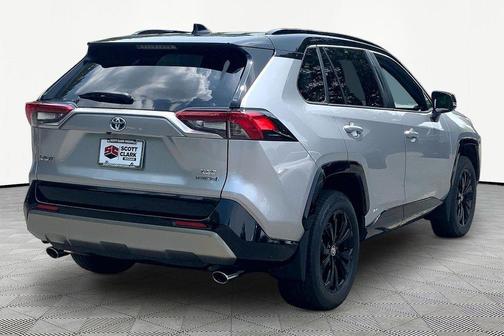 Silver Sky Metallic/Midnight Black Metallic 2023 Toyota RAV4 Hybrid SE