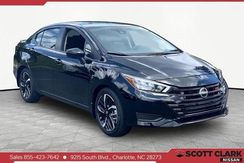 Super Black 2025 Nissan Versa 1.6 S