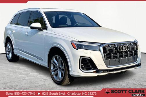 Glacier White Metallic 2025 Audi Q7 55 Premium Plus