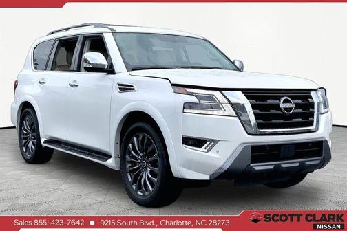 Aspen White Tricoat 2023 Nissan Armada Platinum 4WD
