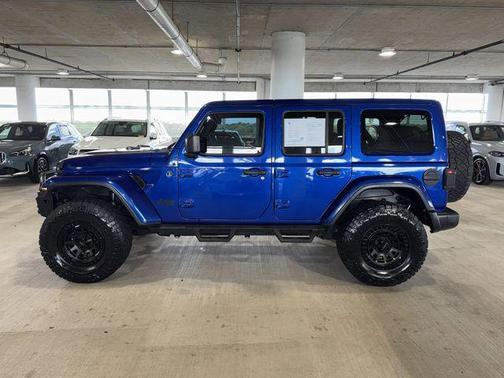 Blue 2020 Jeep Wrangler Unlimited Sahara