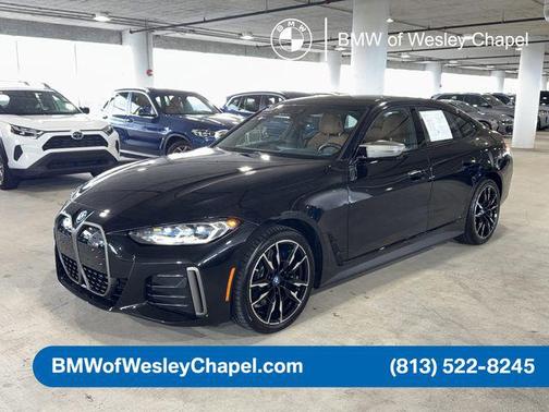 Black Sapphire Metallic 2023 BMW i4 Gran Coupe M50