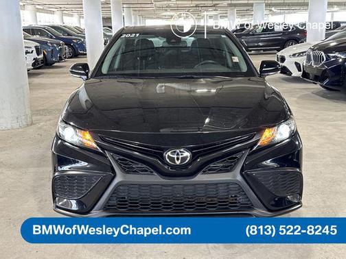 Midnight Black Metallic 2021 Toyota Camry SE