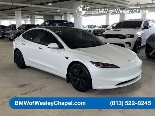 Pearl White Multi-Coat 2024 Tesla Model 3 Long Range
