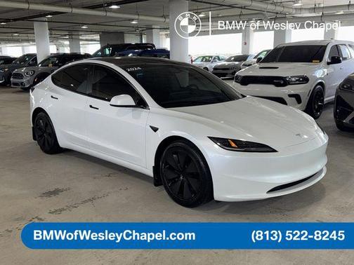 Pearl White Multi-Coat 2024 Tesla Model 3 Long Range
