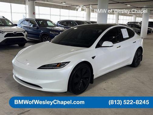 Pearl White Multi-Coat 2024 Tesla Model 3 Long Range