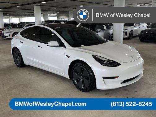 Pearl White Multi-Coat 2021 Tesla Model 3 Standard Range Plus