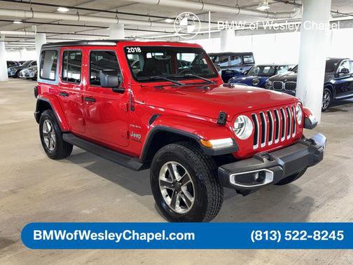 Firecracker Red Clearcoat 2018 Jeep Wrangler Unlimited Sahara