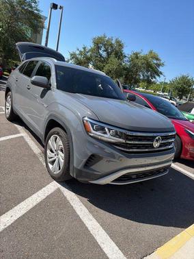Gray 2021 Volkswagen Atlas Cross Sport 3.6L V6 SEL