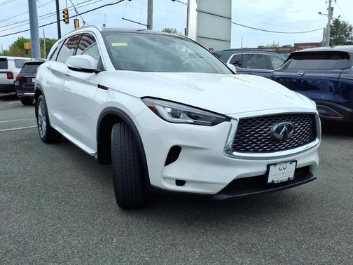 Lunar White 2023 INFINITI QX50 Luxe