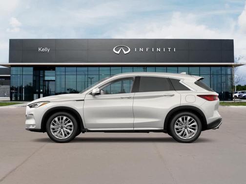 Radiant White 2025 INFINITI QX50 Luxe