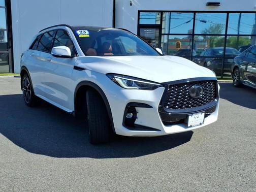 Radiant White 2023 INFINITI QX50 SPORT
