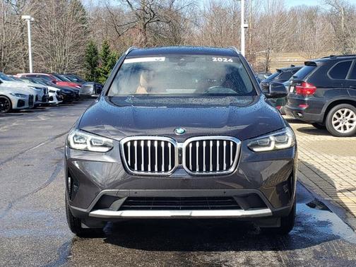 Dark Graphite Metallic 2024 BMW X3 xDrive30i