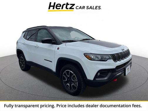 Bright White Clearcoat 2025 Jeep Compass Trailhawk