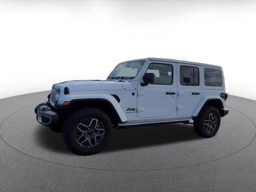 Bright White Clearcoat 2025 Jeep Wrangler 4-Door Sahara 4x4