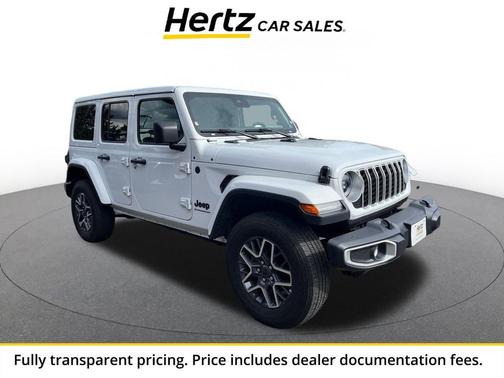 Bright White Clearcoat 2025 Jeep Wrangler 4-Door Sahara 4x4