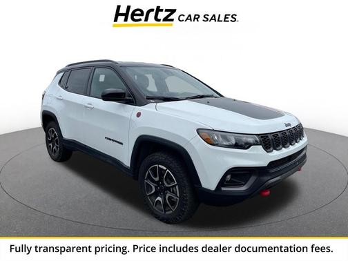 Bright White Clearcoat 2025 Jeep Compass Trailhawk