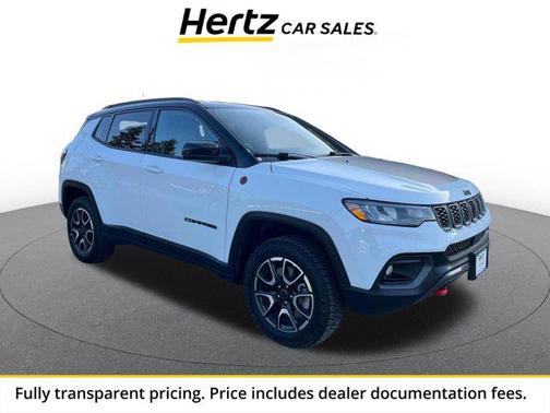 Bright White Clearcoat 2025 Jeep Compass Trailhawk