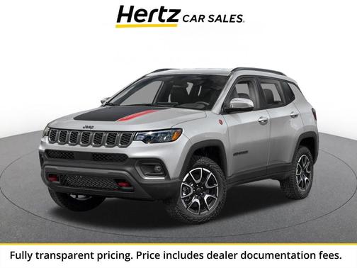 Silver Zynith Metallic Clearcoat 2025 Jeep Compass Trailhawk