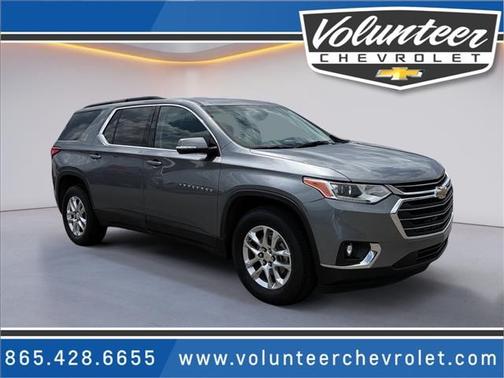 Satin Steel Metallic 2019 Chevrolet Traverse LT Cloth