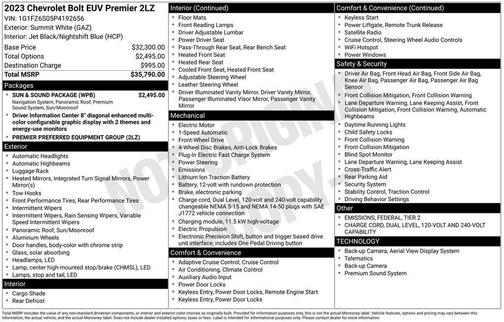 2023 Chevrolet Bolt EUV Premier