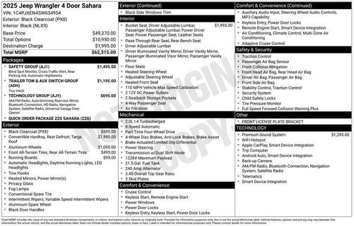 2025 Jeep Wrangler Sahara
