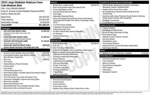 2023 Jeep Gladiator Rubicon
