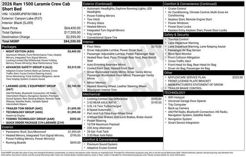 2026 RAM 1500 Laramie