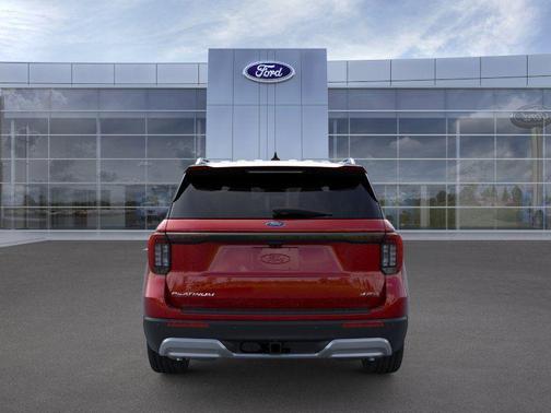 Red Metallic 2026 Ford Explorer Platinum
