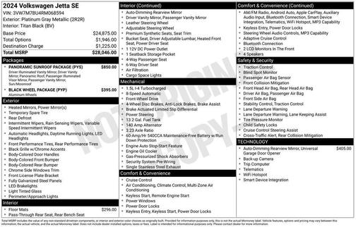 2024 Volkswagen Jetta 1.5T SE