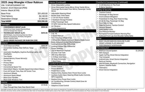 2025 Jeep Wrangler Rubicon