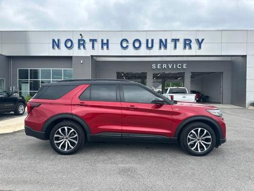 Rapid Red Metallic Tinted Clearcoat 2025 Ford Explorer ST-Line