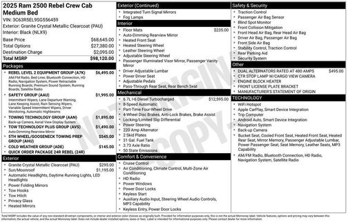 2025 RAM 2500 Rebel/Power Wagon