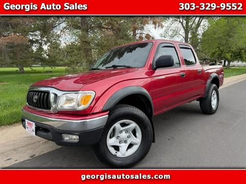 Maroon 2004 Toyota Tacoma Double Cab