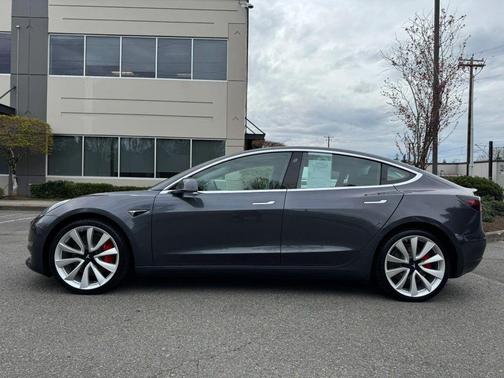 Gray 2018 Tesla Model 3 Performance