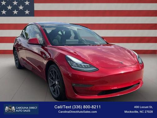 Burgundy 2018 Tesla Model 3 Long Range