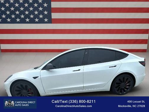 Pearl White Multi-Coat 2021 Tesla Model 3 Performance