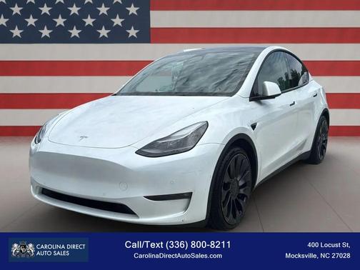 Pearl White Multi-Coat 2022 Tesla Model Y Performance Dual Motor All-Wheel Drive